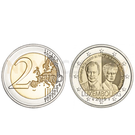 Moeda 2 Euro Duquesa Charlotte do Luxemburgo 2019