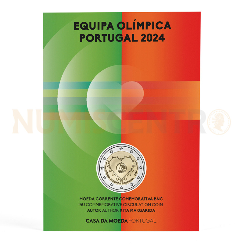 Moeda 2 Euros Equipa Olímpica Portugal 2024 BNC