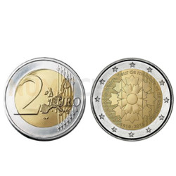 Moeda 2 Euro Flor de Solidariedade França 2018