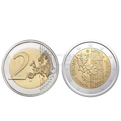 Moeda 2 Euro Finlândia 2016 Georg Henrik Von Wright