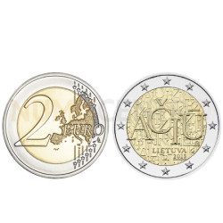 Moeda 2 Euros Idioma Lituano - Lituânia 2015