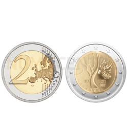 Moeda 2 Euro Estónia 2017 100 Anos Independência