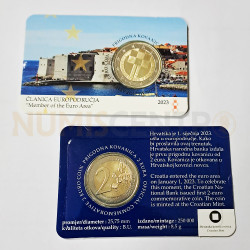 Moeda 2 Euro Introdução do Euro como Moeda Oficial da Croácia 2023 Coincard