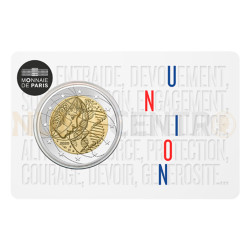 Moeda 2 Euro Investigação Médica Union França 2020 (Coincard)