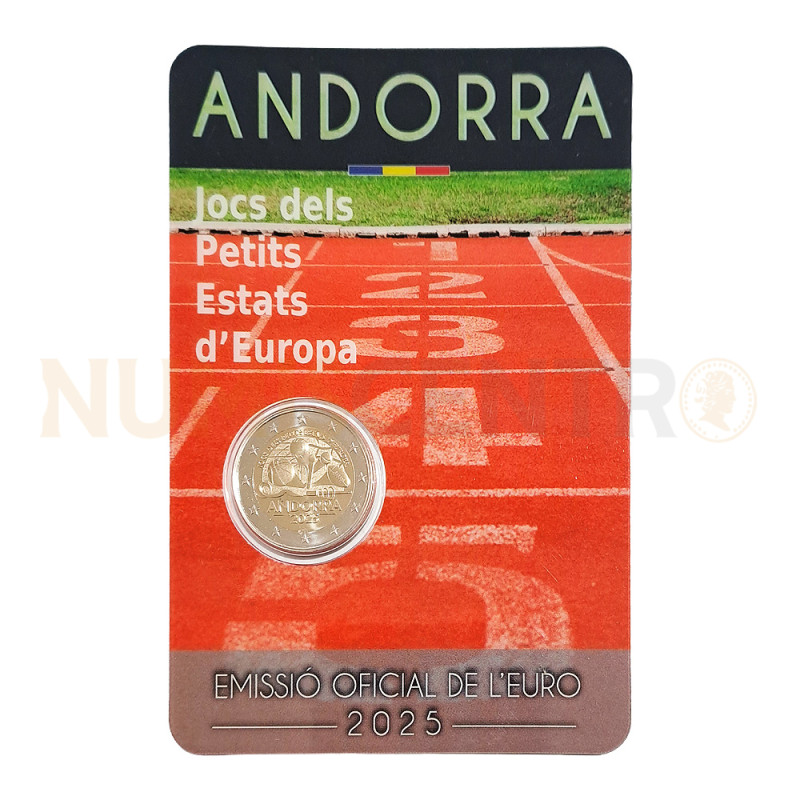 Moeda 2 Euros Jogos dos Pequenos Estados da Europa Andorra 2025