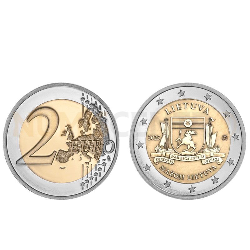 Moeda 2 Euros Lituânia Menor 2025