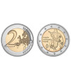 Moeda 2 Euro Lotaria Nacional Bélgica 2025 UNC Moeda retirada de Rolo