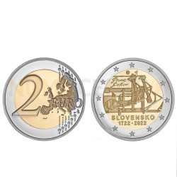 Moeda 2 Euro Motor Vapor Eslováquia 2022