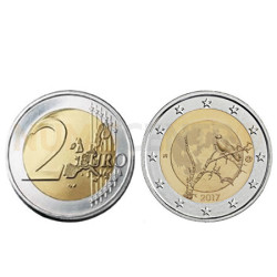 Moeda 2 Euro Natureza Finlandesa Finlândia 2017
