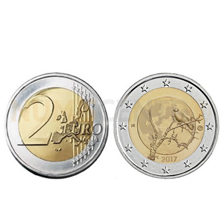 Moeda 2 Euro Natureza Finlandesa Finlândia 2017