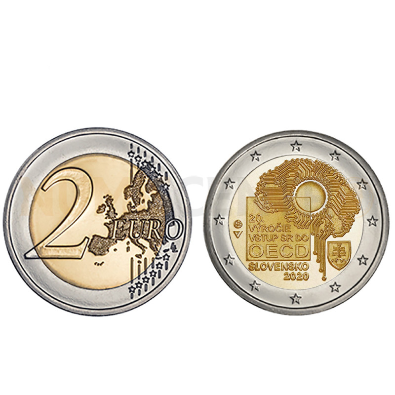 Moeda 2 Euro OCDE Eslováquia 2020