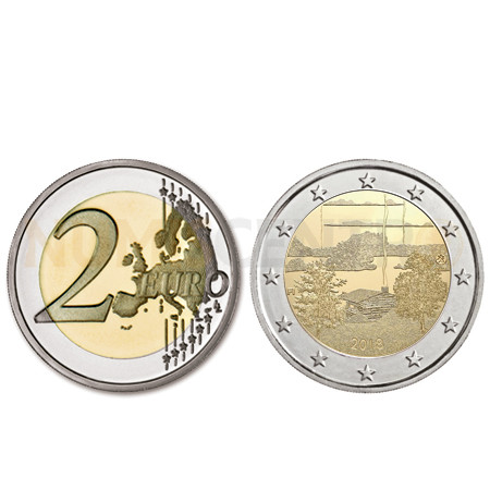 Moeda 2 Euro Tradição da Sauna Finlandesa Finlândia 2018