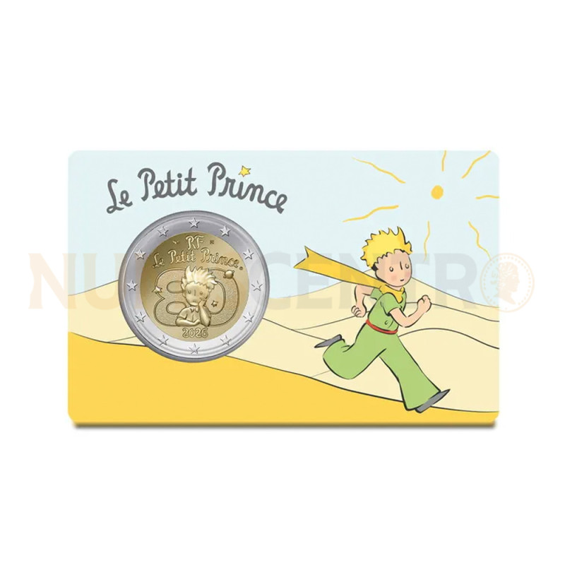 Moeda 2 Euro Pequeno Principe França 2026 Desert