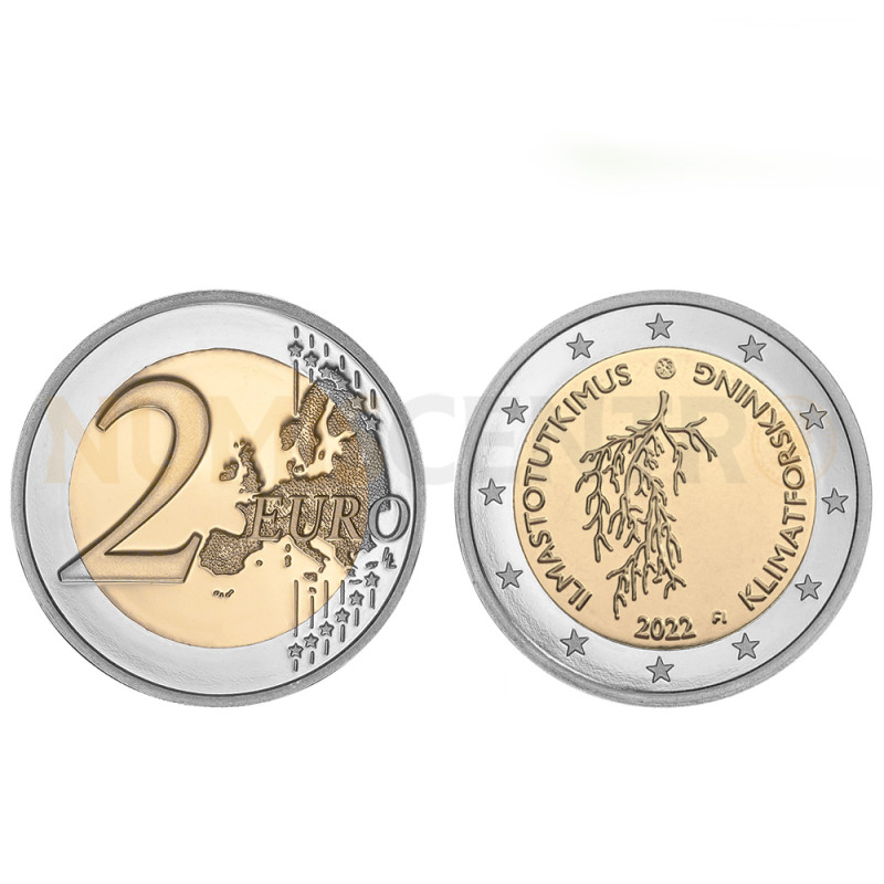 Moeda 2 Euro Pesquisa Climática Finlândia 2022