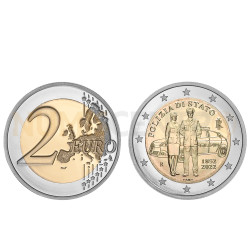 Moeda 2 Euros Policia de Itália 2022