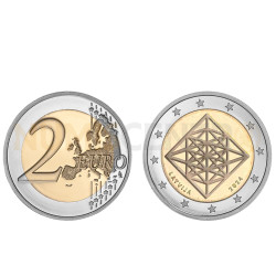 Moeda 2 Euros Puzuris Letónia 2024