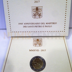 Moeda 2 Euros S.Pedro e S.Paulo - Vaticano 2017
