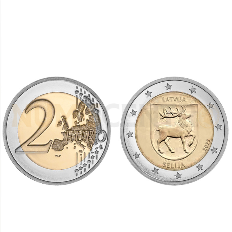 Moeda 2 Euros Selija Letónia 2025