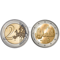 Moeda 2 Euros Templo Skorba Malta 2020 (Moeda sem Marca)