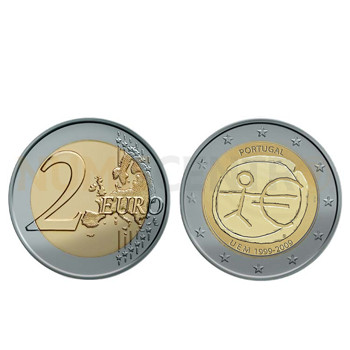 2 Euros 10 Aniversário da UEM Portugal 2009