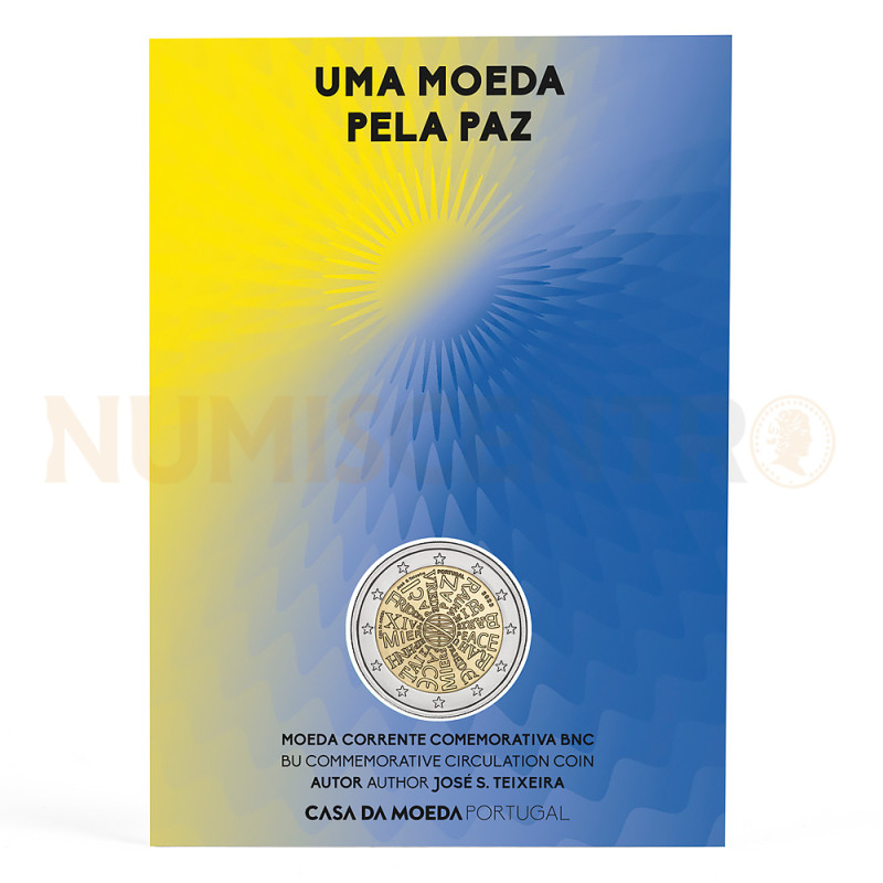 Moeda 2 Euros Uma Moeda Pela Paz Portugal 2023 BNC