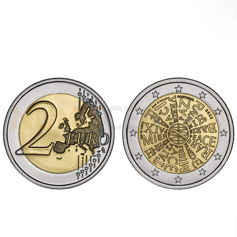 Moeda 2 Euros Uma Moeda Pela Paz Portugal 2023 BNC