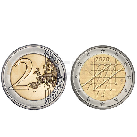 Moeda 2 Euro Universidade Turku Finlândia 2020
