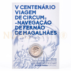 Moeda 2 Euro viagem de Circum Navegação Fernão de Magalhães BNC Portugal 2019