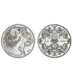 Moeda 2,5€ 200 Anos da constituição Portugal 2022 Cuproníquel