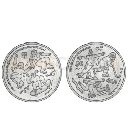 Moeda 5€ 100 Anos da Federação de Patinagem de Portugal 2024 Cuproníquel