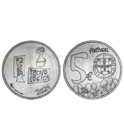 Moeda 5 Euros O Conhecimento Portugal 2024 Cuproníquel
