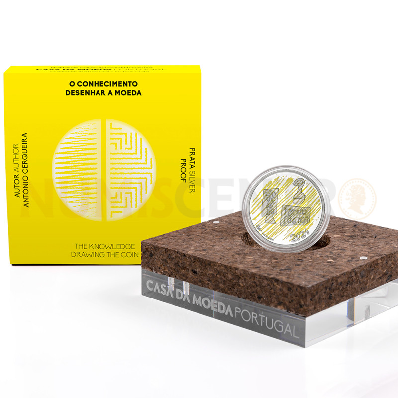 Moeda 5 Euros O Conhecimento Portugal 2024 Prata Proof