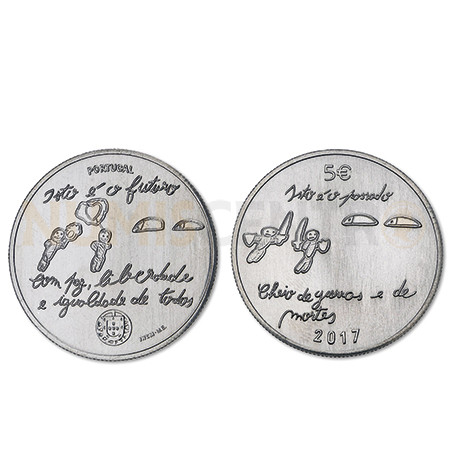Moeda 5€ O Futuro cuproníquel 2017 (Sem cor)