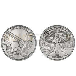 Moeda 5 Euros UEFA 2024 Portugal 2024 Cuproníquel