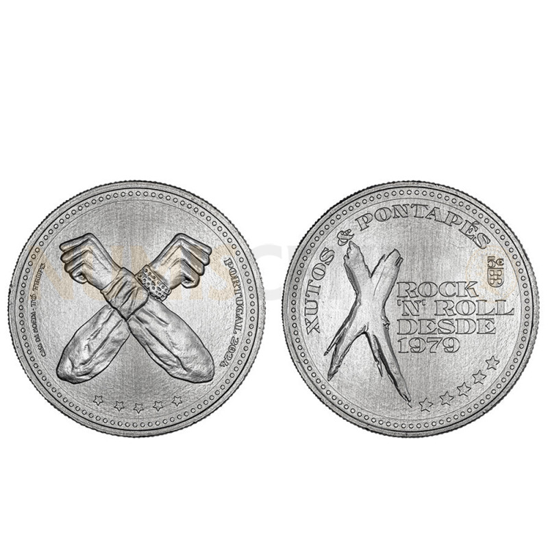 Moeda 5 Euros Xutos e Pontapés Portugal 2024 Cuproníquel