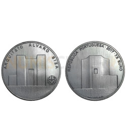 Moeda 7,5€ Arquiteto Álvaro Siza Portugal 2017 Prata 500