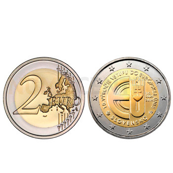 2 Euros 10 Anos da UE Eslováquia 2014