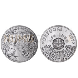 Moeda 2,5€ Os Caretos de Trás-Os-Montes Portugal 2017 Cuproniquel
