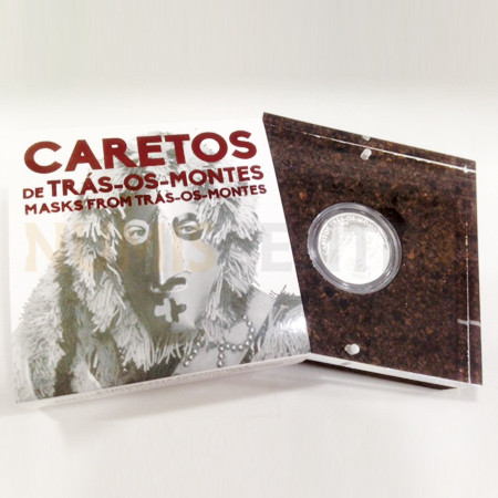 Moeda 2,5€ Os Caretos de Trás-Os-Montes Portugal 2017 Prata Proof
