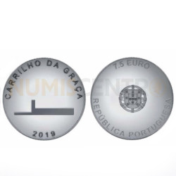 Moeda 7,5€ Carrilho da Graça Prata Proof Portugal 2019