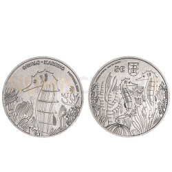 Moeda 5€ Cavalo-Marinho Portugal 2021 Cuproníquel