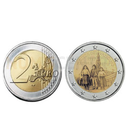 Moeda 2 Euros Centenário das Aparições de Fátima Vaticano 2017