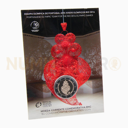 Moeda 2 Euro Equipa Olimpica - Portugal 2016 BNC