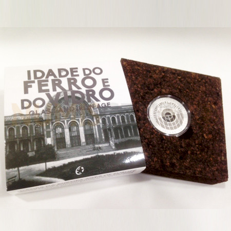 Moeda 5€ Idade do Ferro e do vidro Portugal 2017 Prata Proof