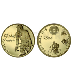 Moeda 7,5€ Joaquim Agostinho Ouro Proof Portugal 2019