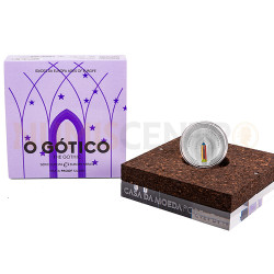 Moeda 5€ Comemorativa O Gótico Portugal 2020 Prata Proof