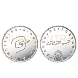 Moeda 2,5 Euro comemorativa Museu do Dinheiro Portugal 2016 (Normal)