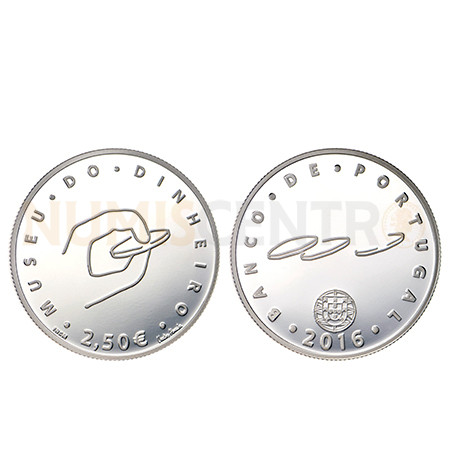 Moeda 2,5 Euro comemorativa Museu do Dinheiro Portugal 2016 (Normal)