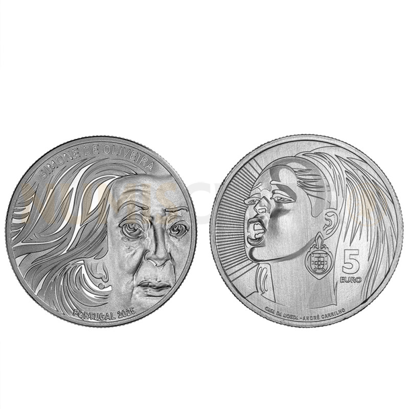 Moeda 5€ Simone de Oliveira A Diva Eterna Portugal 2025 Cuproníquel