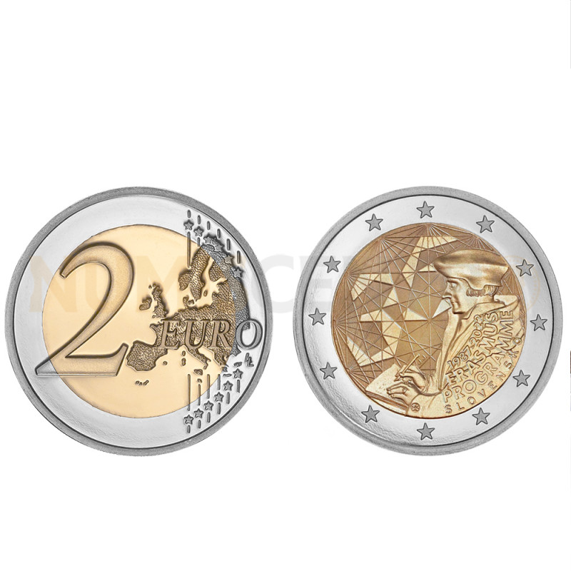 Moeda 2 Euro Erasmus Eslováquia 2022